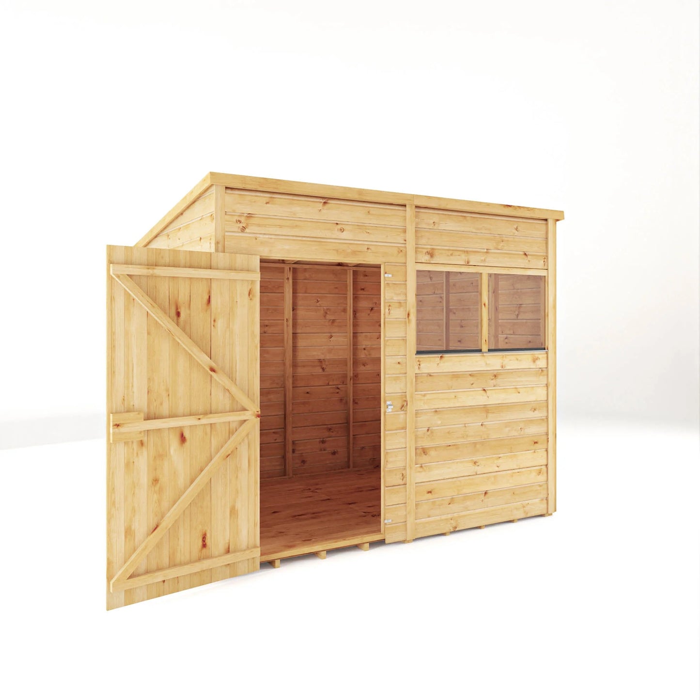 Mercia 8x6 Woodsman Shiplap Pent - Styrene