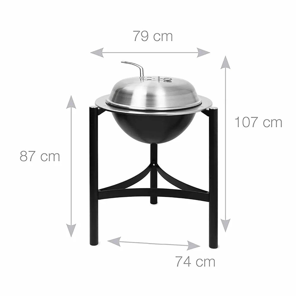 Martinsen 1800 Kettle Barbecue – Large Stainless Steel Charcoal BBQ