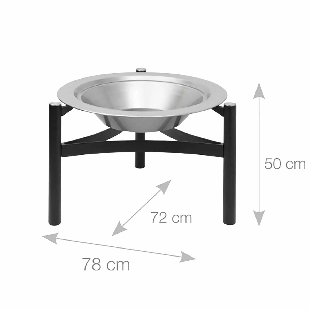 Martinsen 9000 Fire Pit & BBQ – Stainless Steel Outdoor Fireplace (Without Grid)