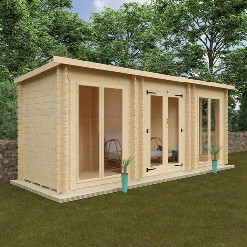 18x6 Astoria Flex 19mm Log Cabin