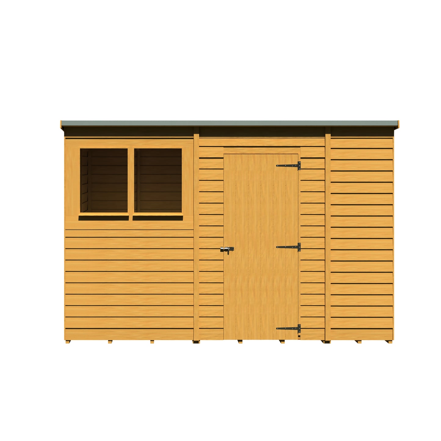 Shire Overlap Double Door Pent 10x6 D/D