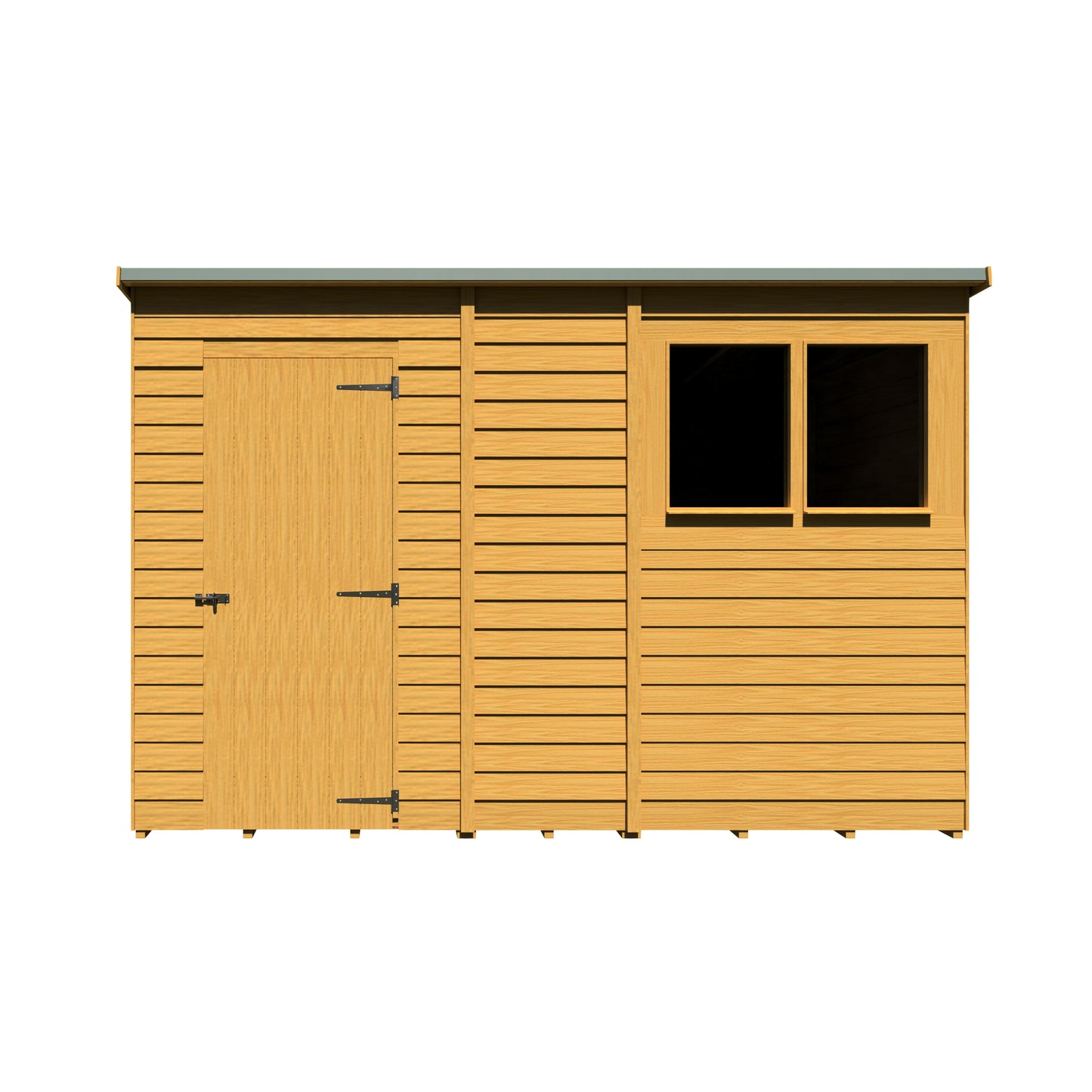 Shire Overlap Double Door Pent 10x6 D/D