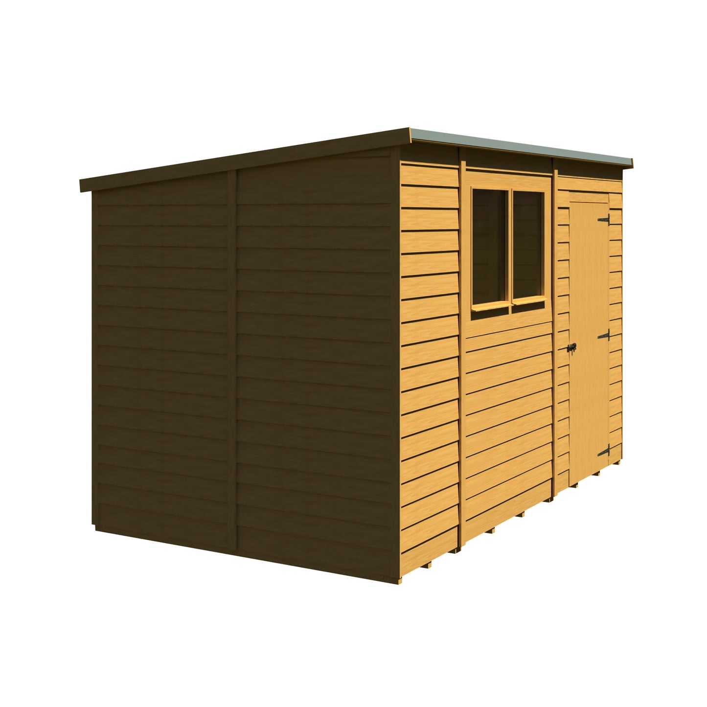 Shire Overlap Double Door Pent 10x6 D/D