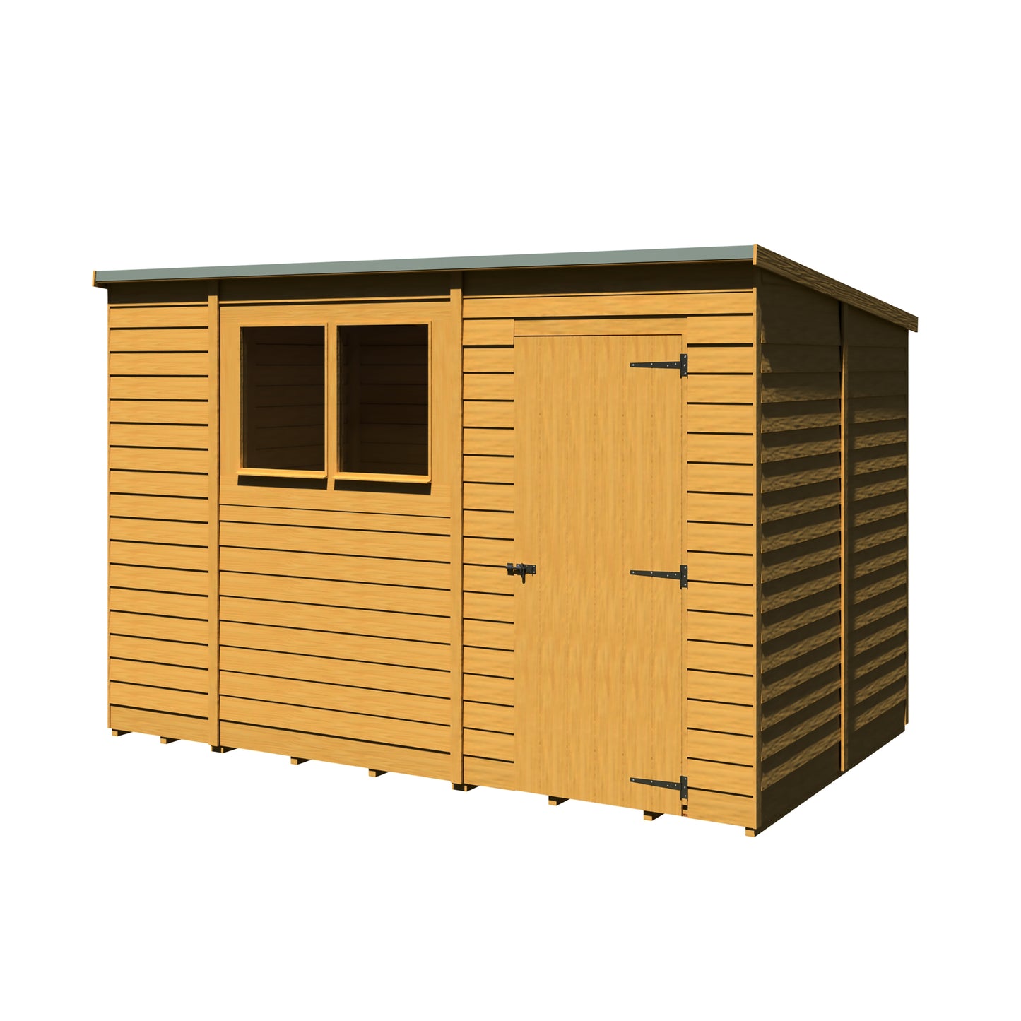 Shire Overlap Double Door Pent 10x6 D/D