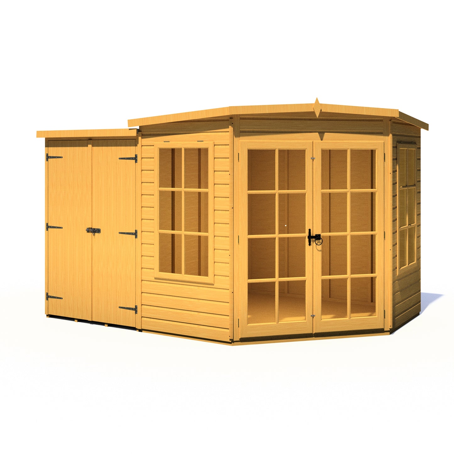 Shire Hampton with Side Shed 7 x 11