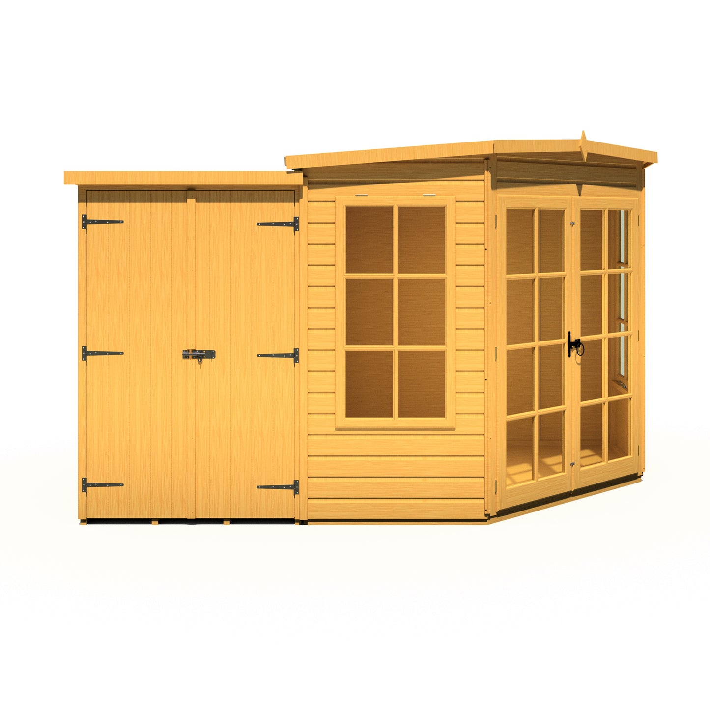 Shire Hampton with Side Shed 7 x 11