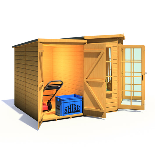 Shire Hampton with Side Shed 7 x 11