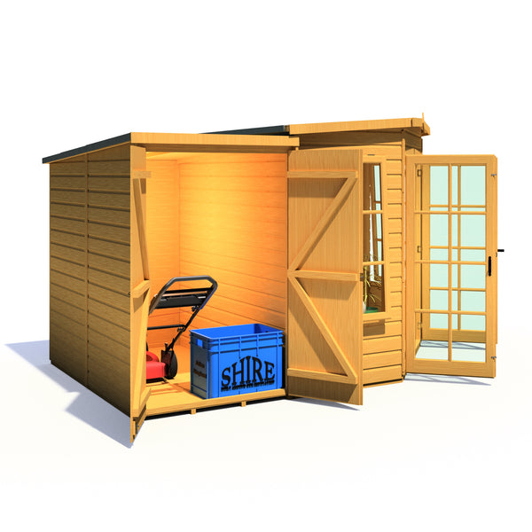 Shire Hampton with Side Shed 7 x 11