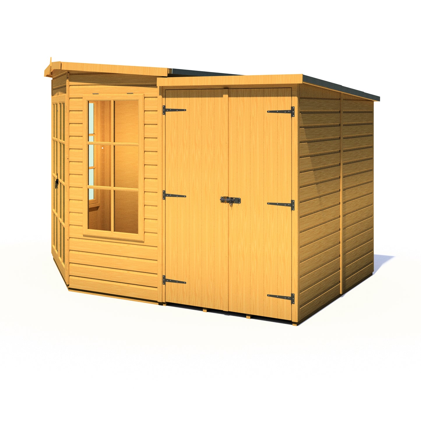 Shire Hampton with Side Shed 7 x 11