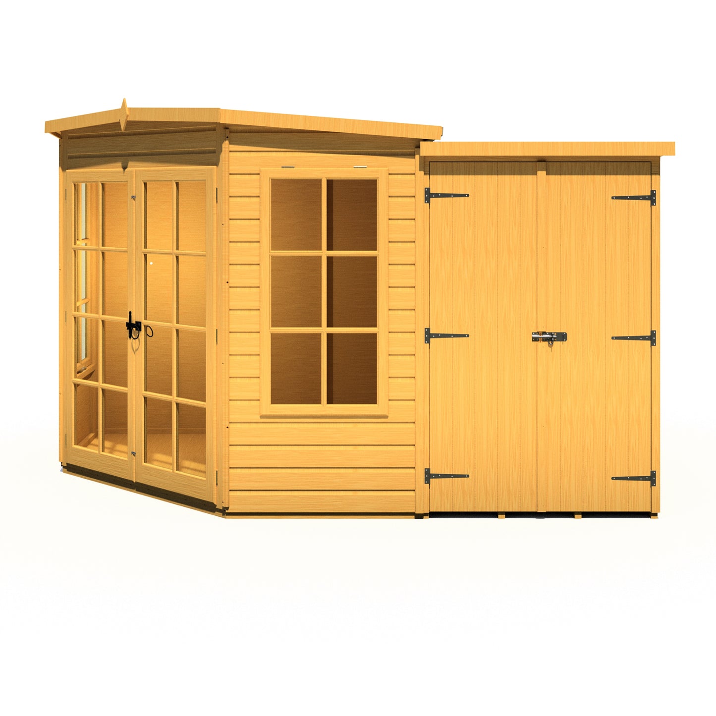 Shire Hampton with Side Shed 7 x 11