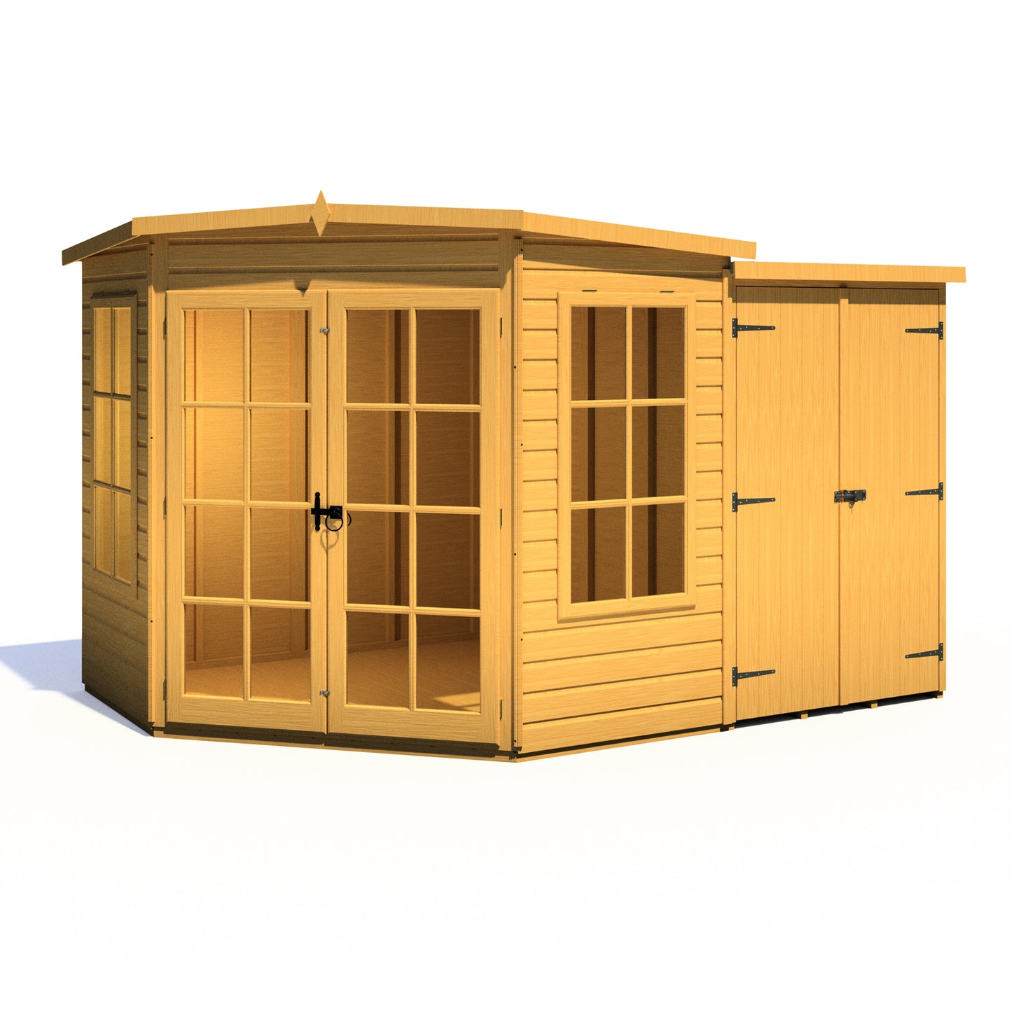Shire Hampton with Side Shed 7 x 11