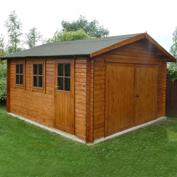 Shire Bradenham 14x17 Log Cabin (34mm - 70mm Logs)