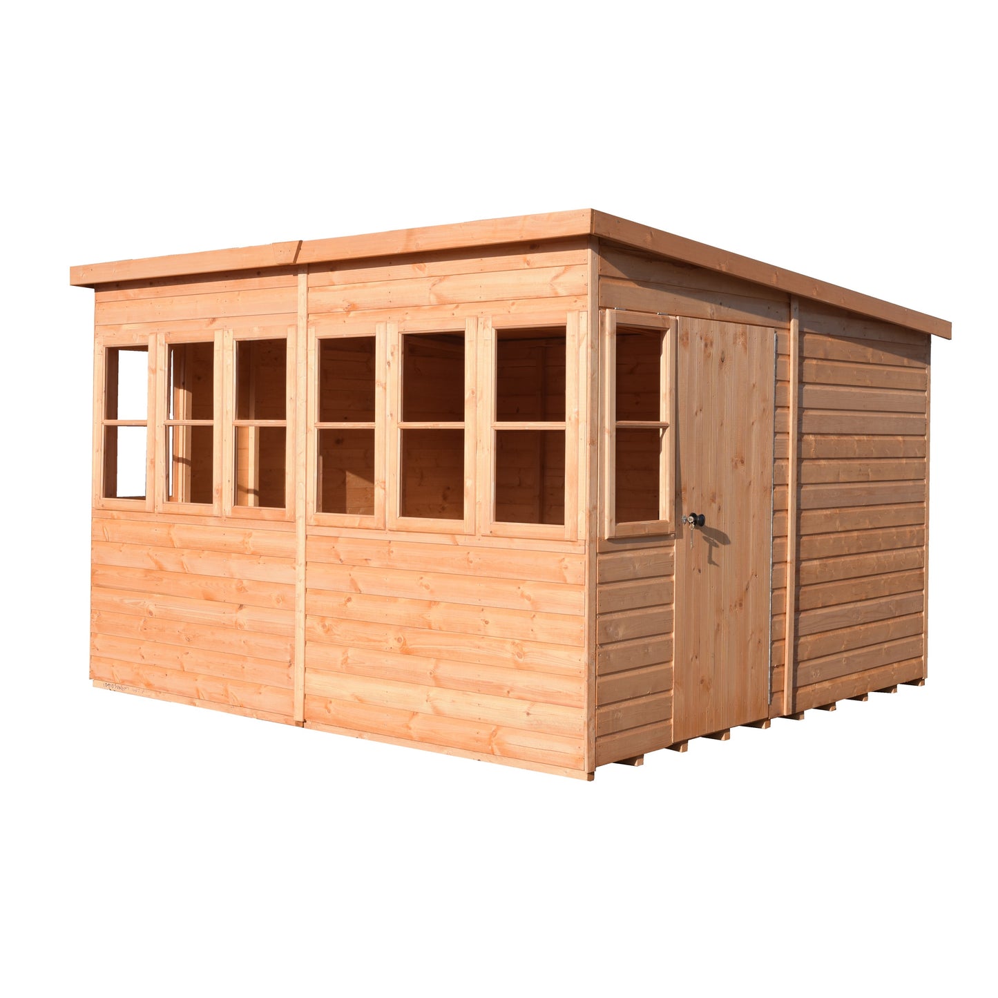 Shire Sun Pent 10x10 Single Door Shiplap Style B