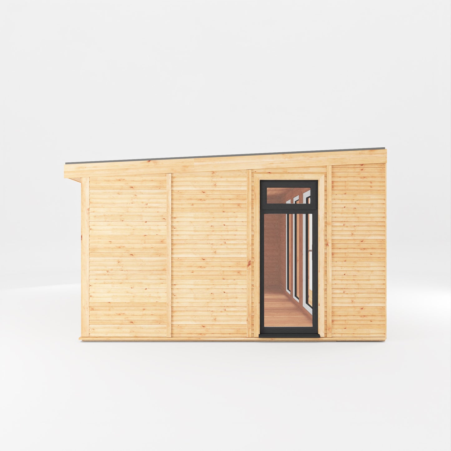 Mercia Sherwood Cresswell 5mx3m Insulated Garden Room - (UPVC Windows & Doors) - Grey