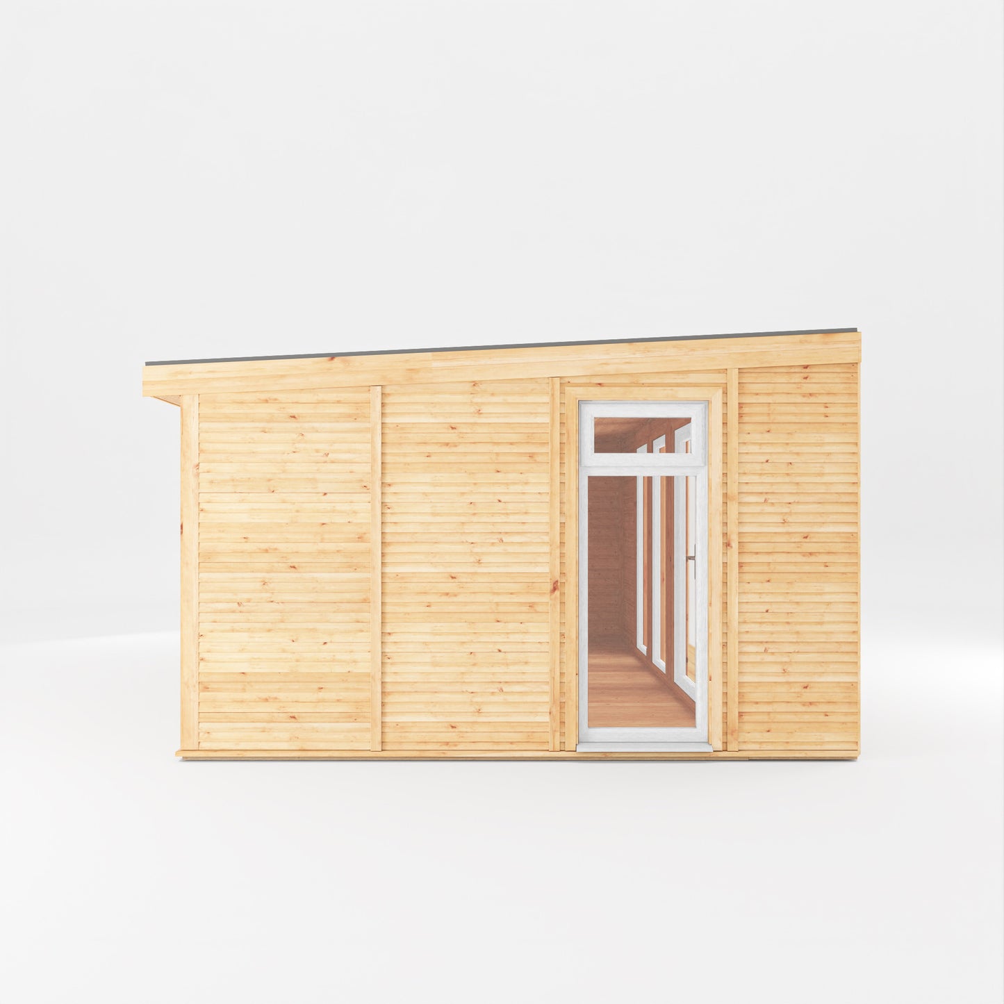 Mercia Sherwood Harlow 5mx3m Insulated Garden Room - (UPVC Windows & Doors) - White