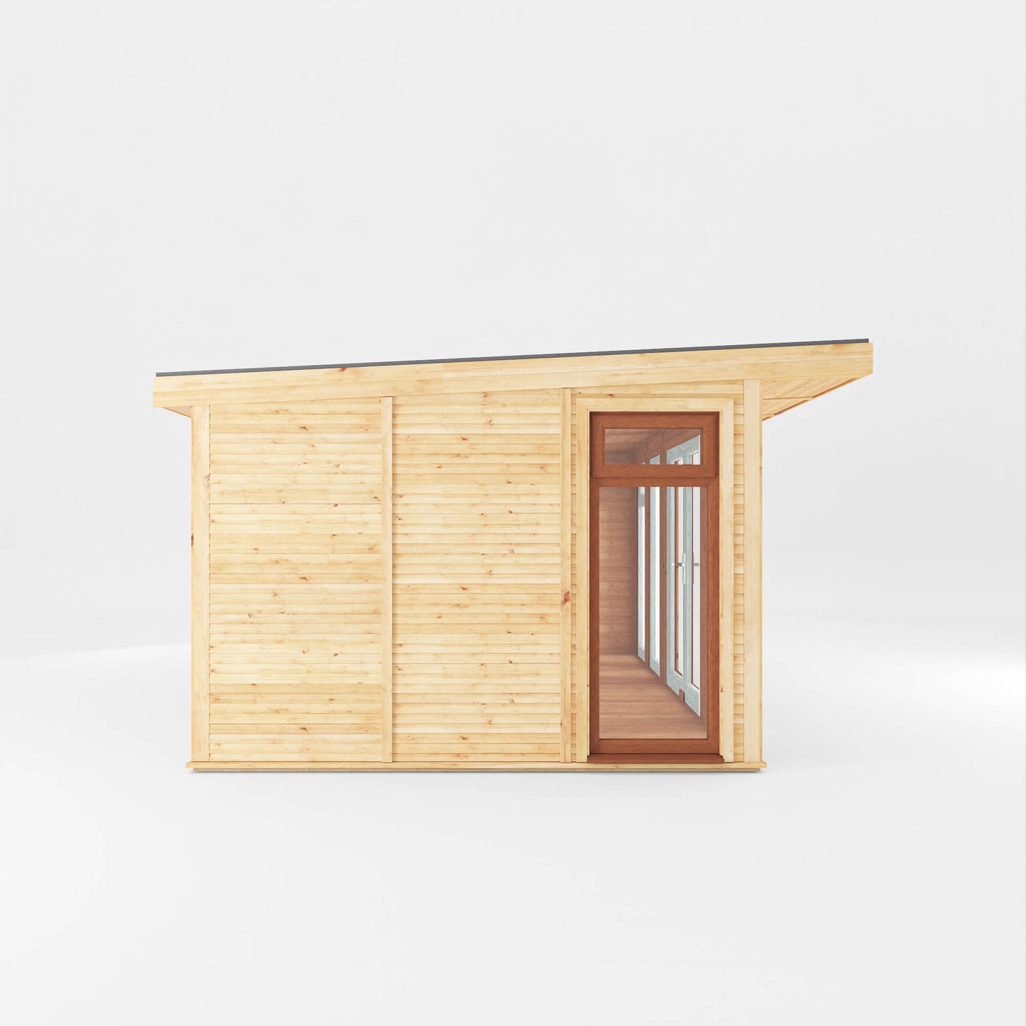 Mercia Sherwood Edwinstowe 5mx3m Insulated Garden Room - (UPVC Windows & Doors) - Oak