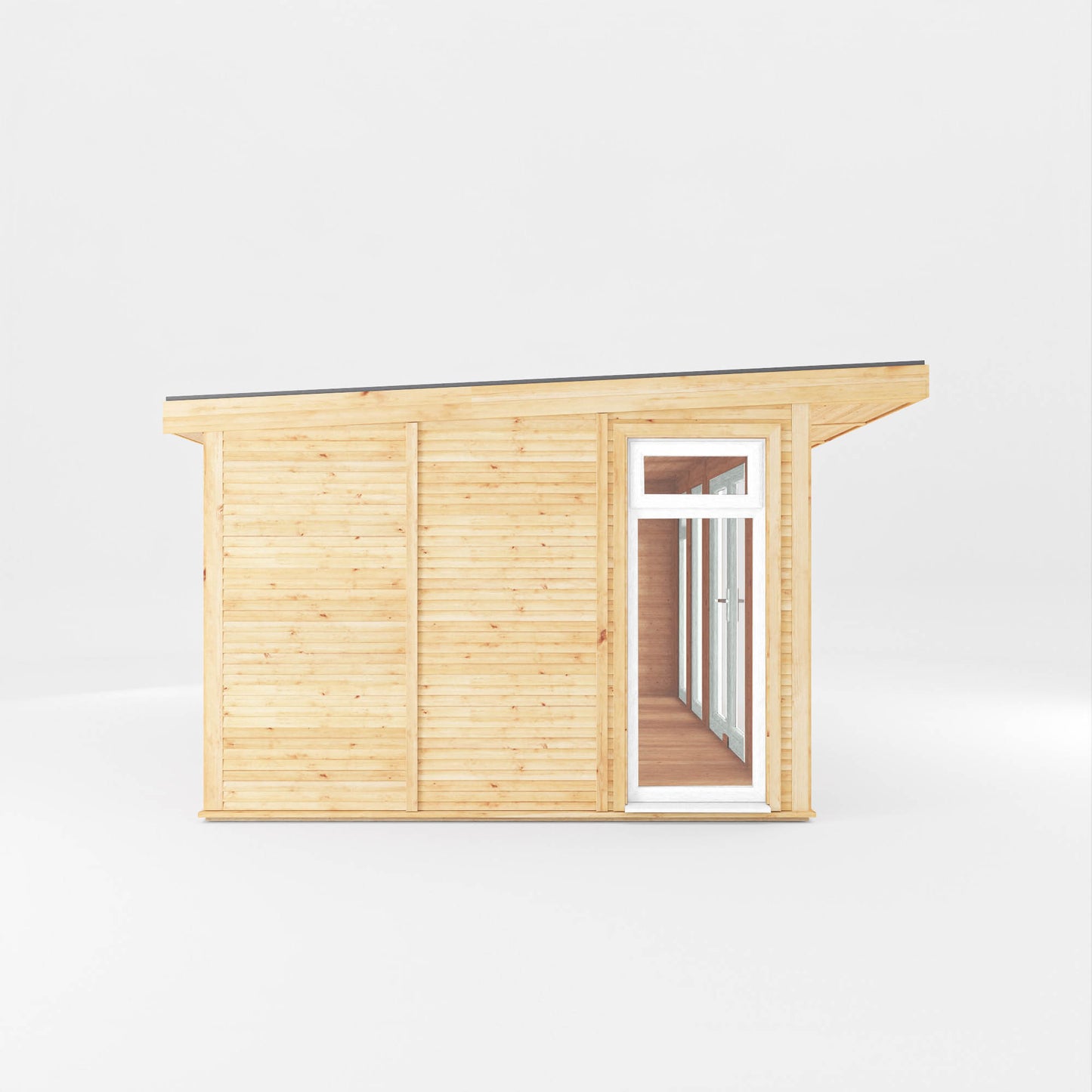 Mercia Sherwood Edwinstowe 5mx3m Insulated Garden Room - (UPVC Windows & Doors) - White