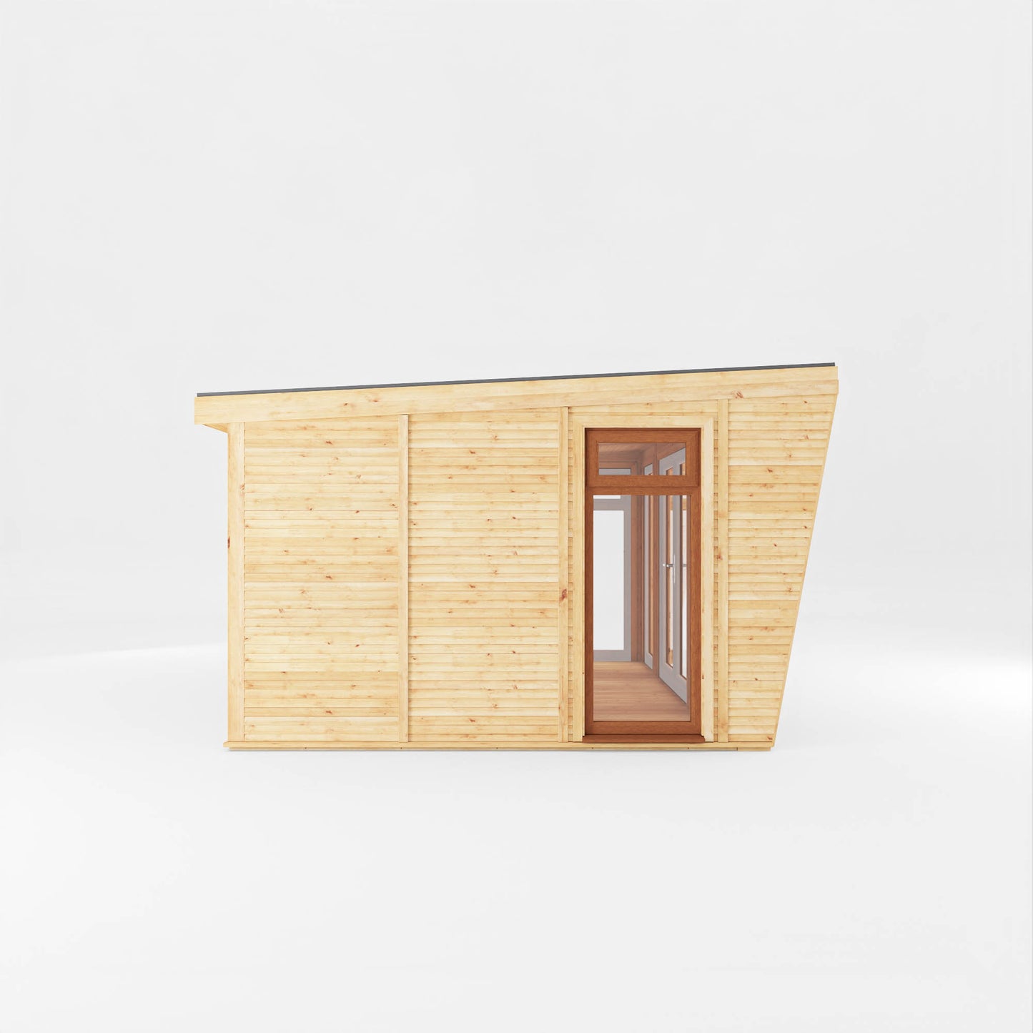 Mercia Sherwood Harlow 4mx3m Insulated Garden Room - (UPVC Windows & Doors) - Oak