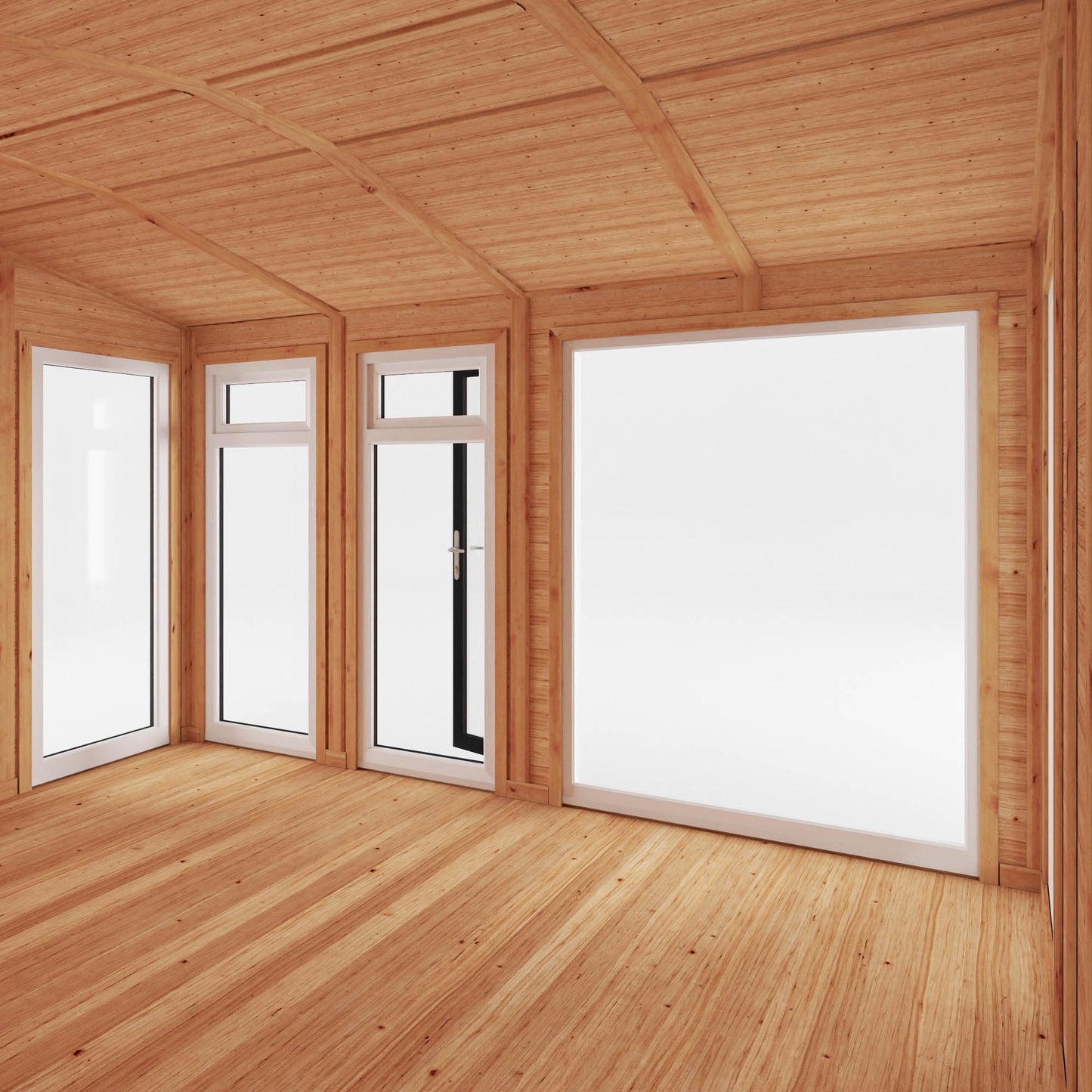 Mercia Sherwood Rufford 4mx3m Insulated Garden Room - (UPVC Windows & Doors) - Grey