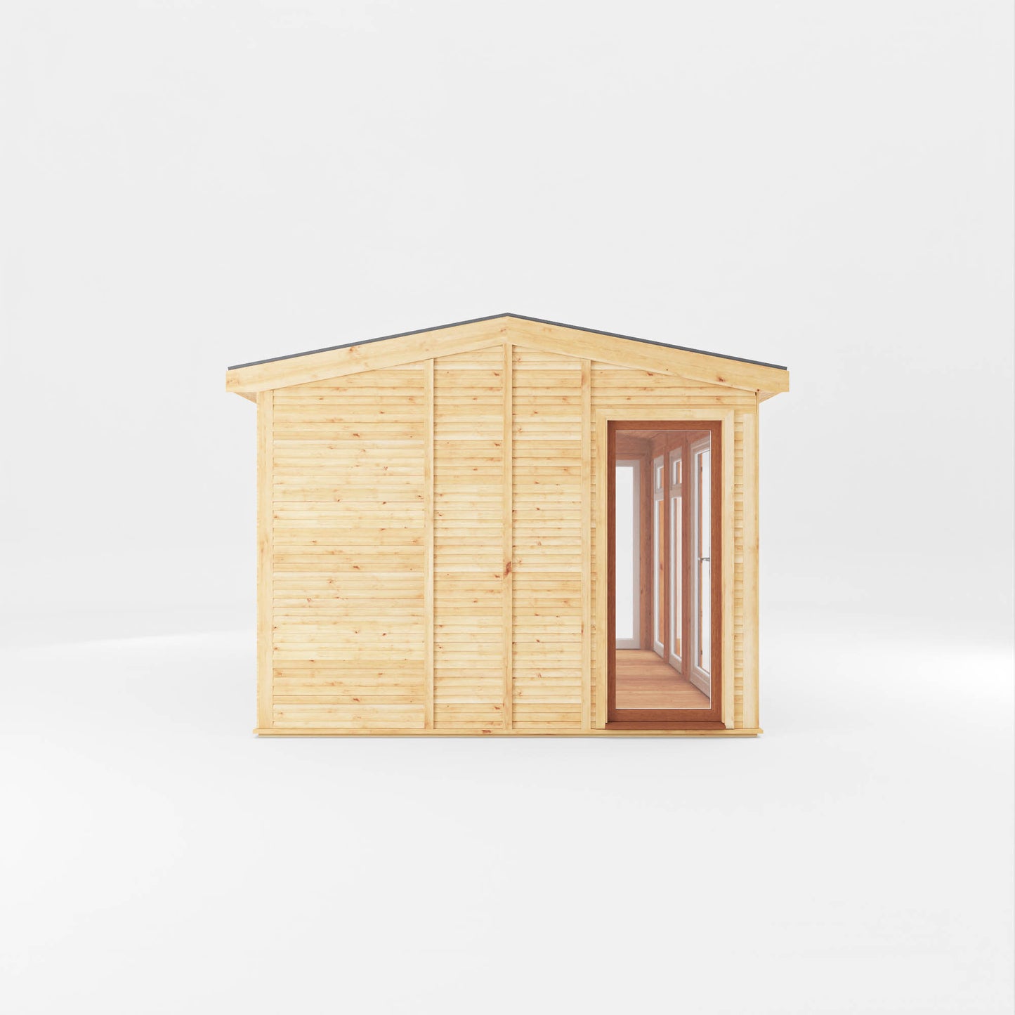 Mercia Sherwood Rufford 4mx3m Insulated Garden Room - (UPVC Windows & Doors) - Oak