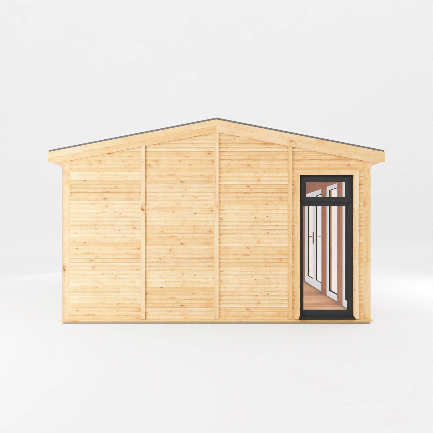 Mercia Sherwood Rufford 5mx3m Insulated Garden Room - (UPVC Windows & Doors) - Grey