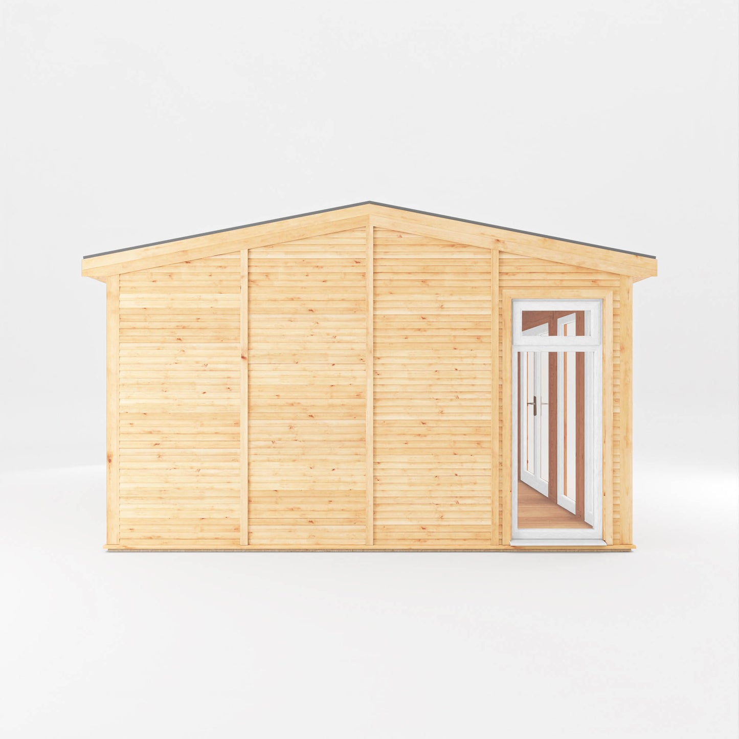 Mercia Sherwood Rufford 5mx3m Insulated Garden Room - (UPVC Windows & Doors) - White