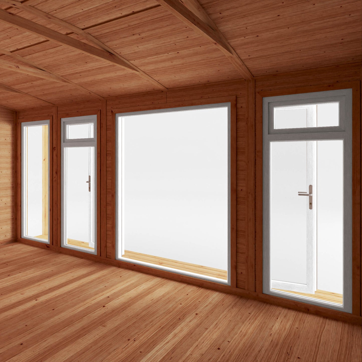 Mercia Sherwood Thoresby 5mx3m Insulated Garden Room - (UPVC Windows & Doors) - White