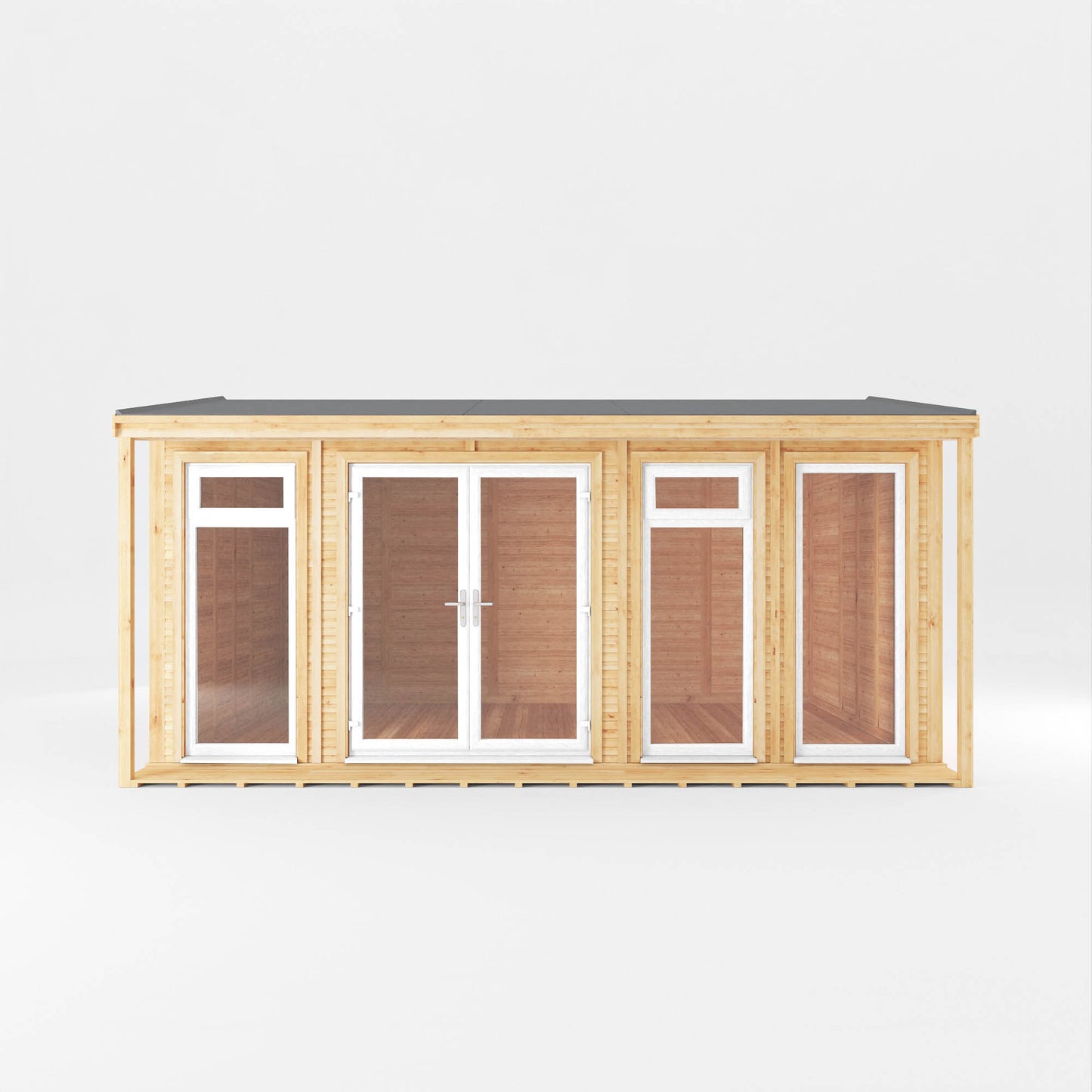 Mercia Sherwood Thoresby 5mx3m Insulated Garden Room - (UPVC Windows & Doors) - White