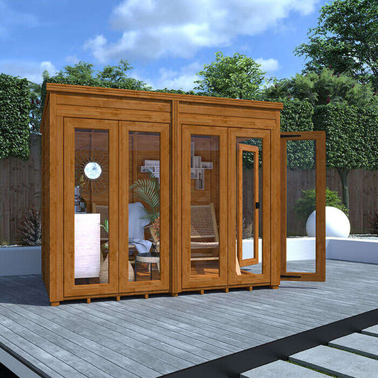 18x8 Pent Full Pane Summerhouse