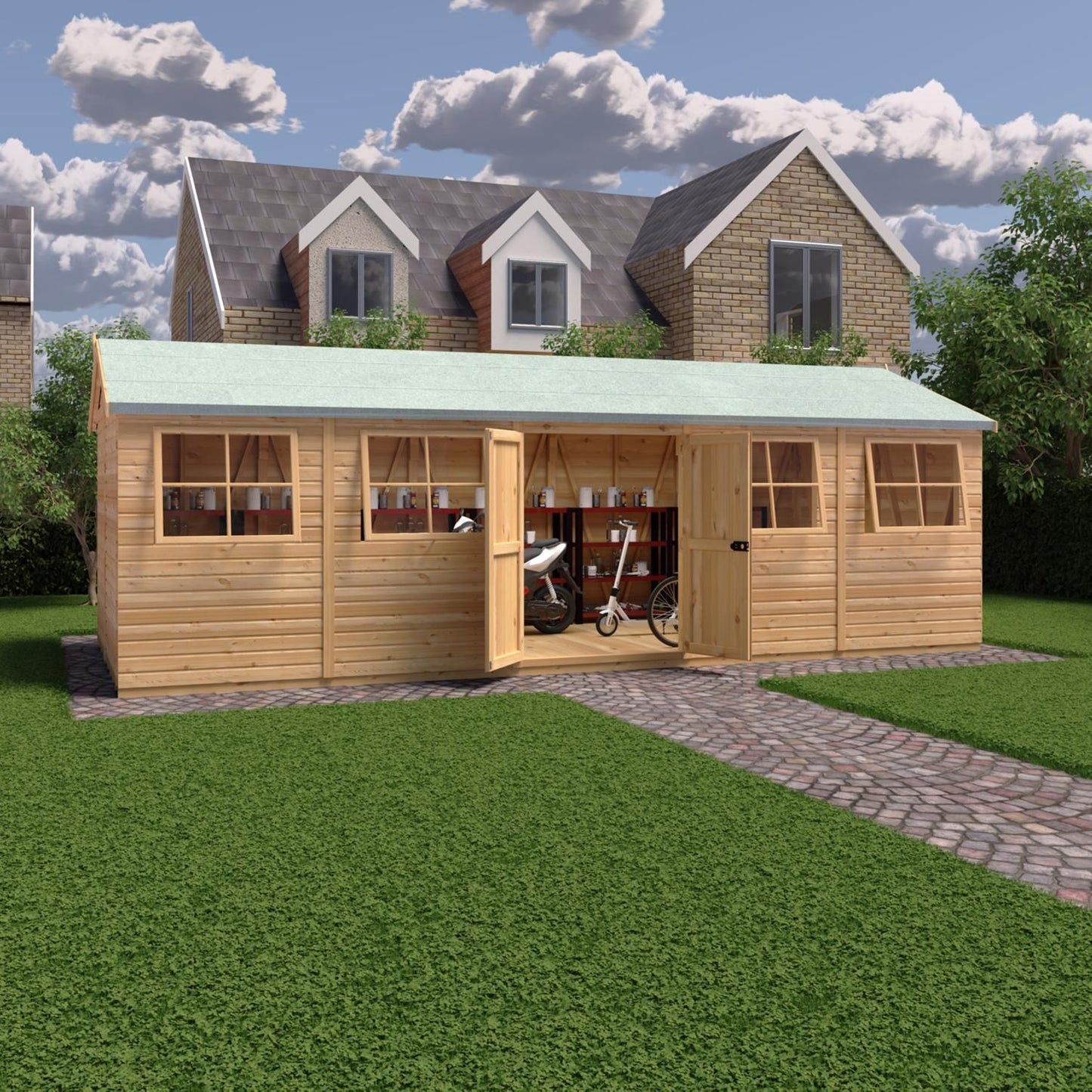 Shire Mammoth 10x25 Double Door Loglap
