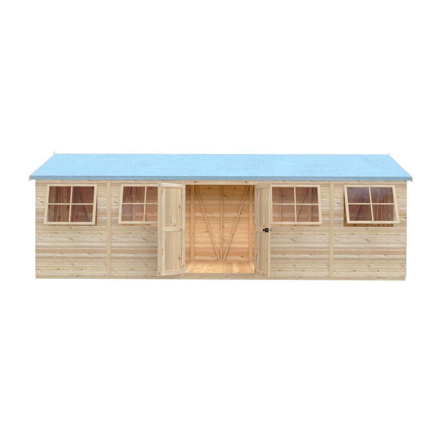 Shire Mammoth 10x25 Double Door Shiplap