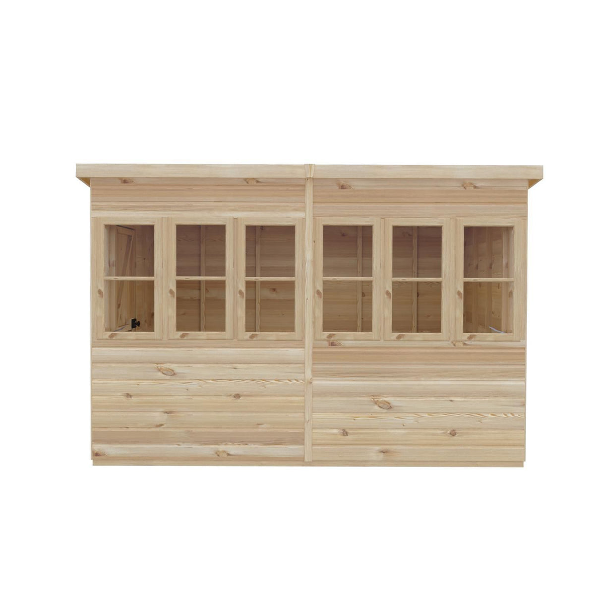 Shire Sun Pent 10x8 Single Door Shiplap Style A