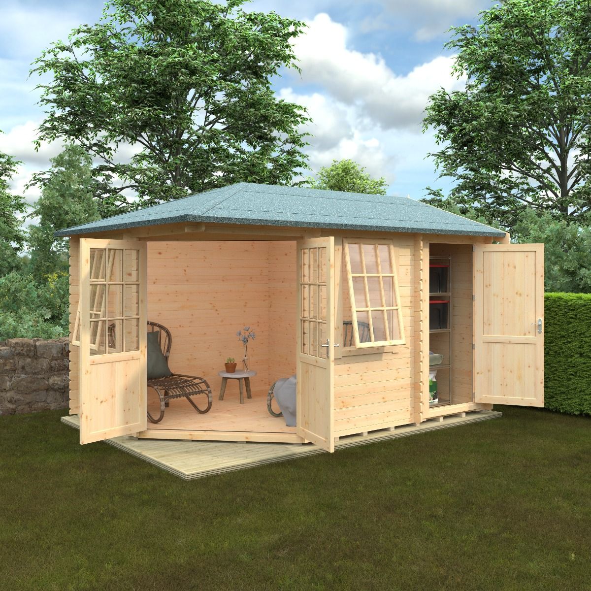 14x10w Victoria | 28mm logcabin