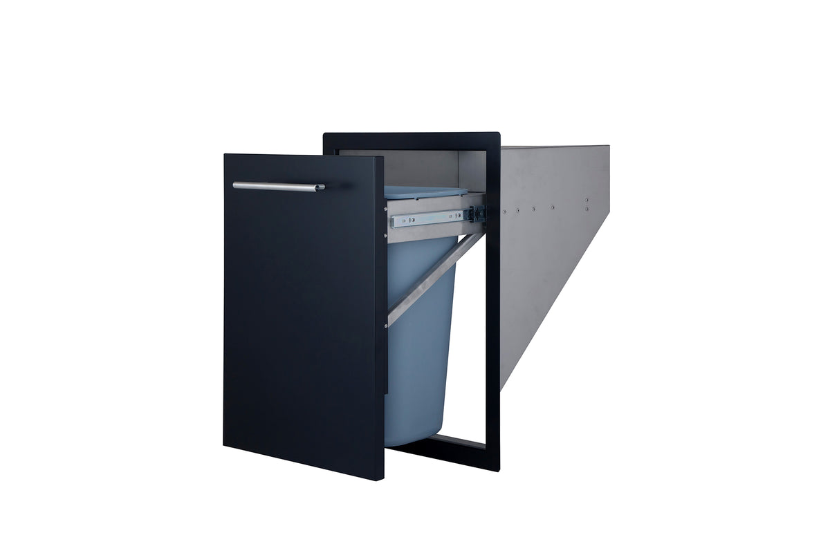 Sunstone Black Series Trash Drawer with Plastic Bin