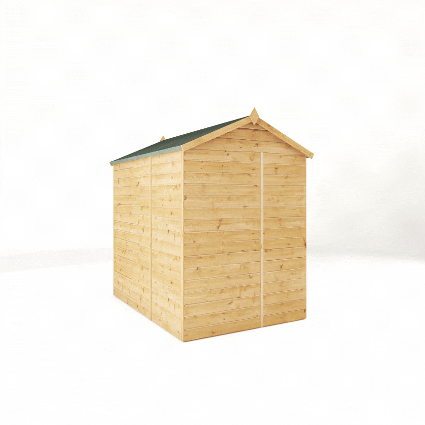 Mercia 7x5 Modular Shiplap Apex - Windowless