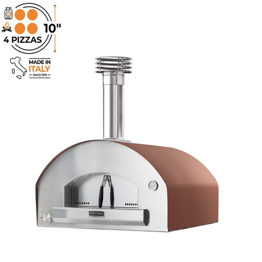 Fontana Marinara Rosso Countertop Dual Fuel Pizza Oven