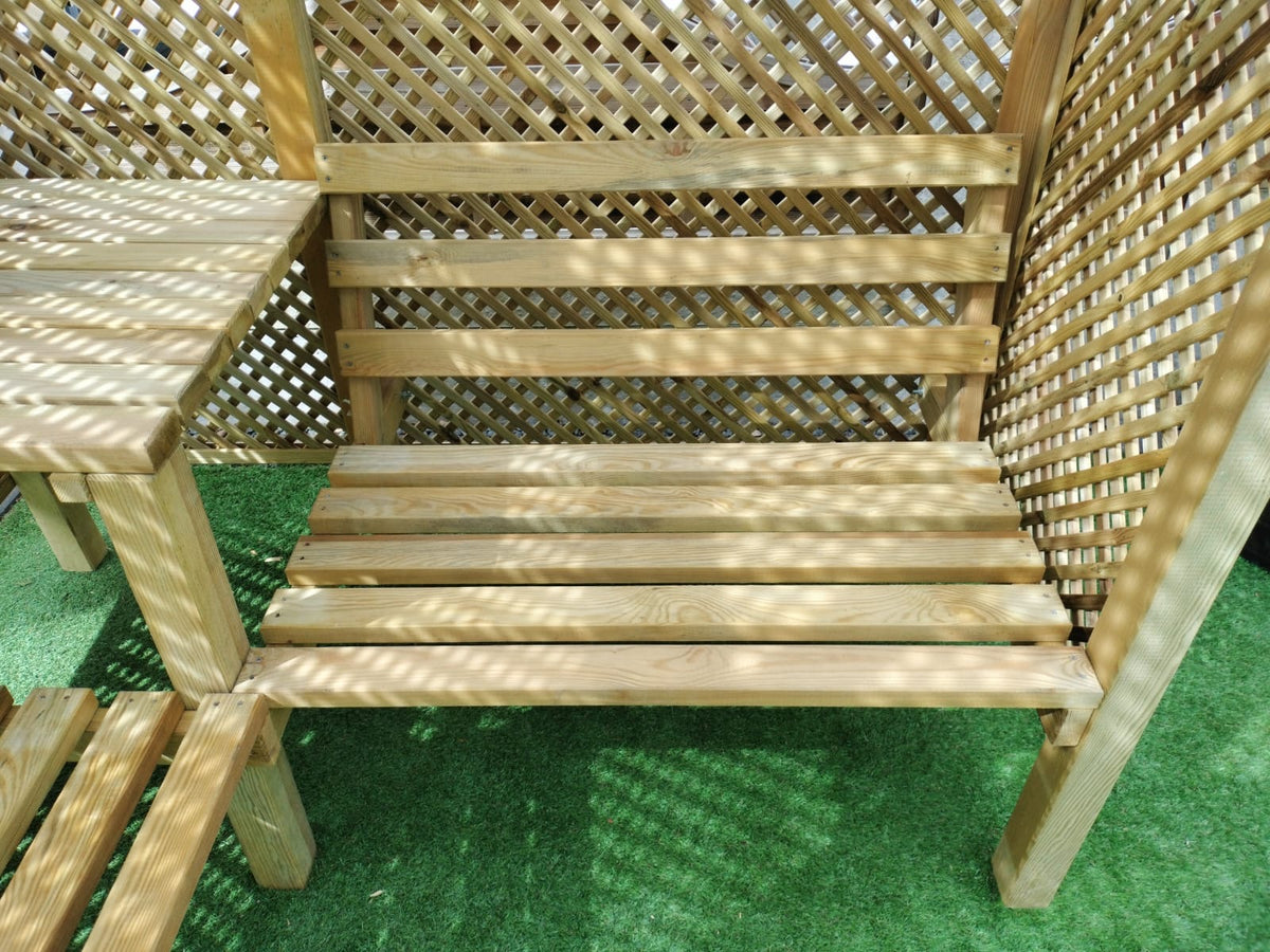 Shire Valencia Corner Arbour Pressure treated