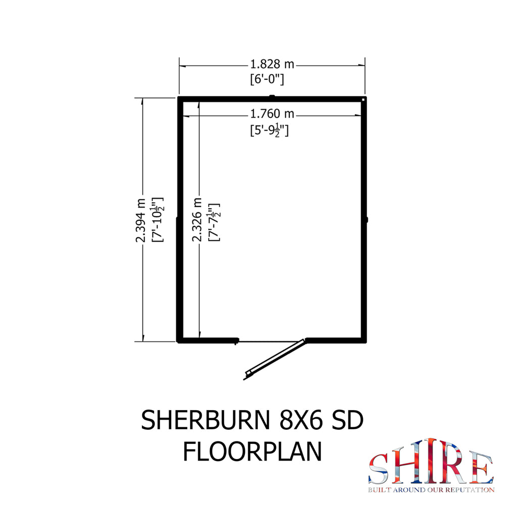 Shire Sherburn 8x6 SD