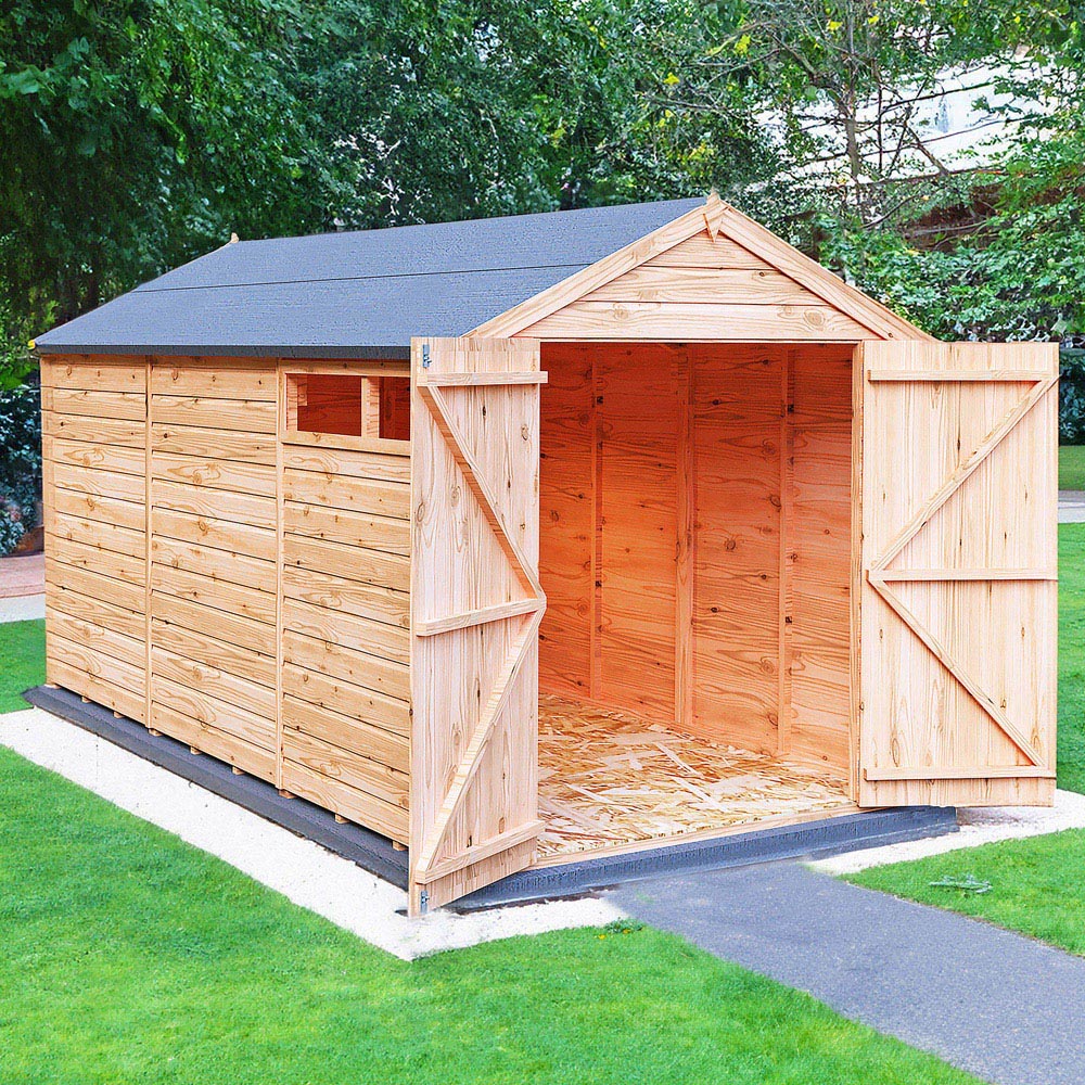 Shire Langley 12x6 Shiplap Double Door Shed