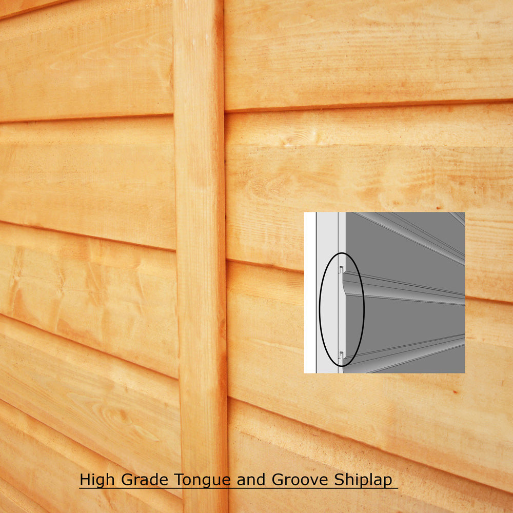 Shire Langley 12x6 Shiplap Double Door Shed