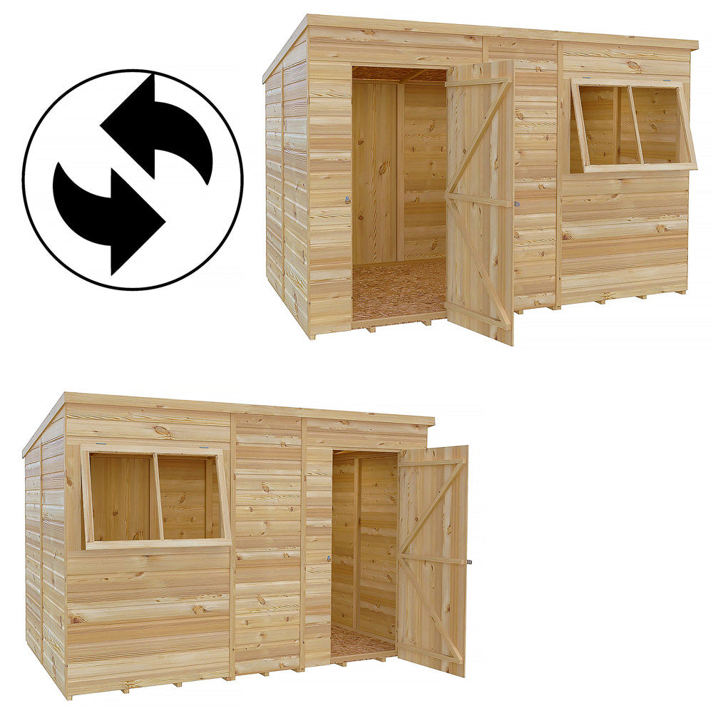 Shire 7x7 Double Door Pent Shed
