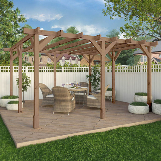 Mercia 4m x 4m Traditional Pergola