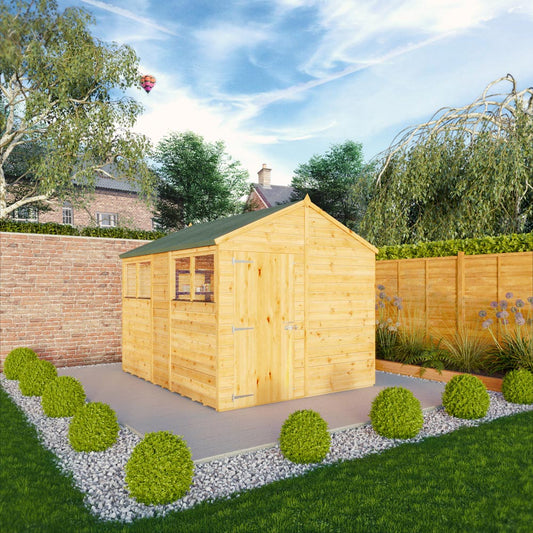 Mercia 10x8 Woodsman Shiplap Apex - Glass