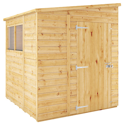 Mercia 6x6 Woodsman Shiplap Pent - Glass