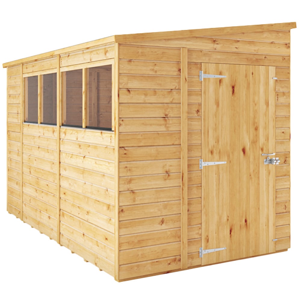 Mercia 10x6 Woodsman Shiplap Pent - Glass