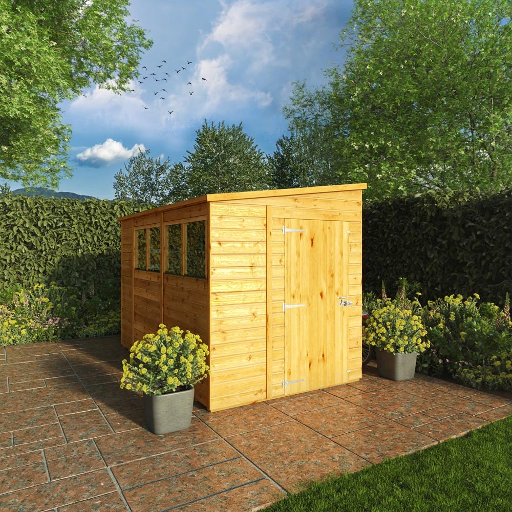 Mercia 10x6 Woodsman Shiplap Pent - Glass