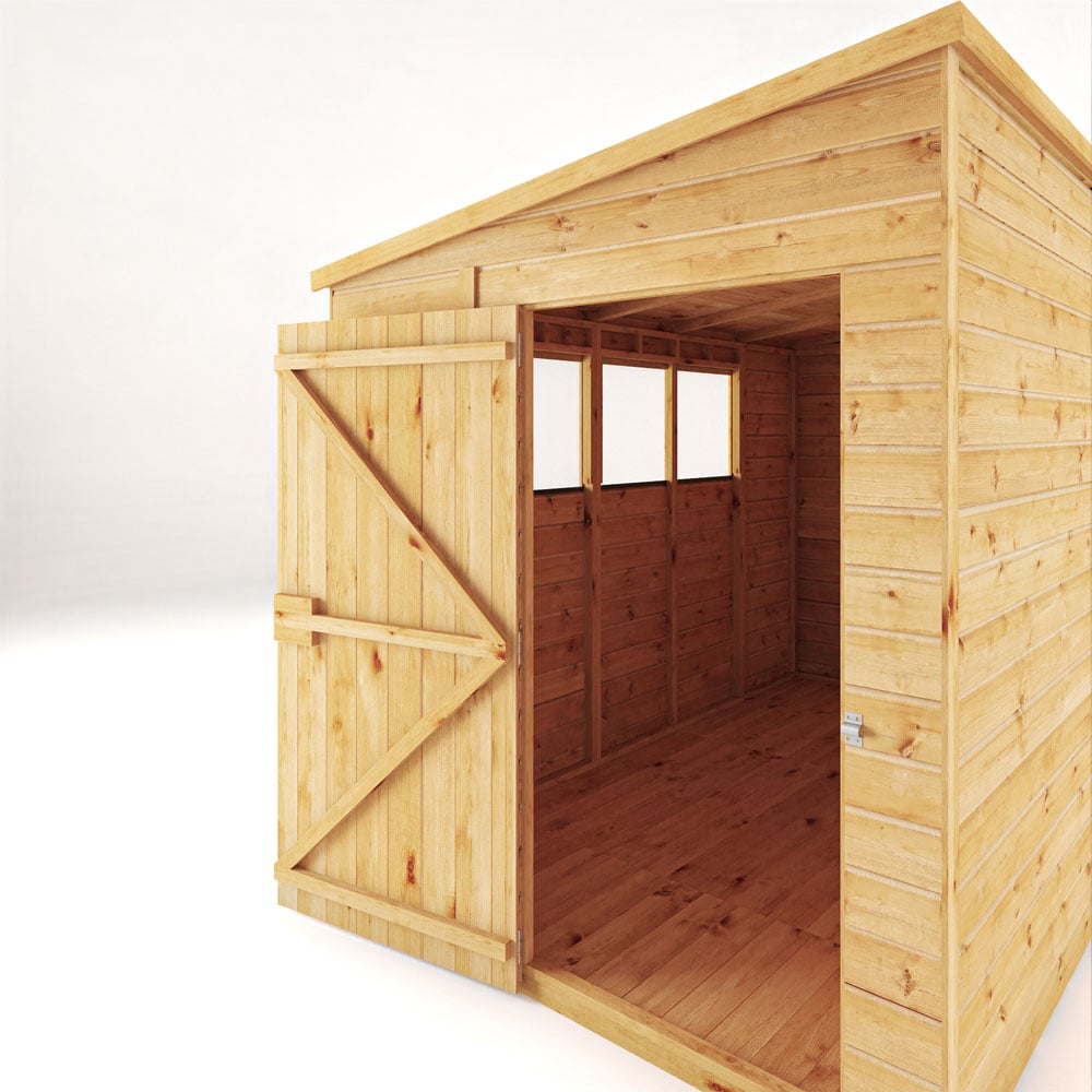 Mercia 10x6 Woodsman Shiplap Pent - Glass