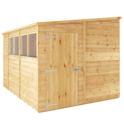 Mercia 10x8 Woodsman Shiplap Pent - Glass