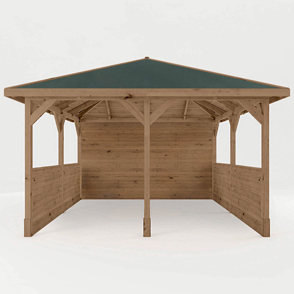 Mercia 4m x 4m Traditional Gazebo With Side Panels