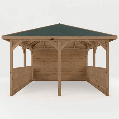 Mercia 4m x 4m Traditional Gazebo With Side Panels
